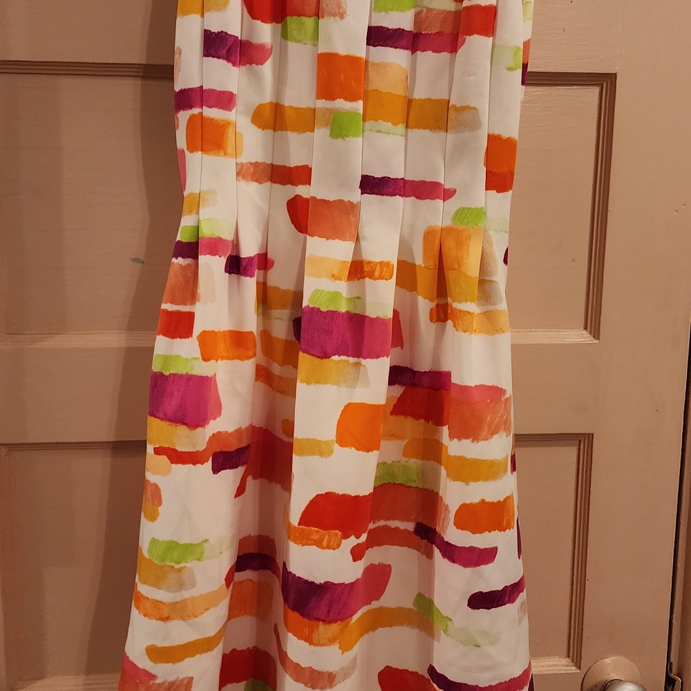 Vince Camuto Colorful Brushstroke Casual Dress